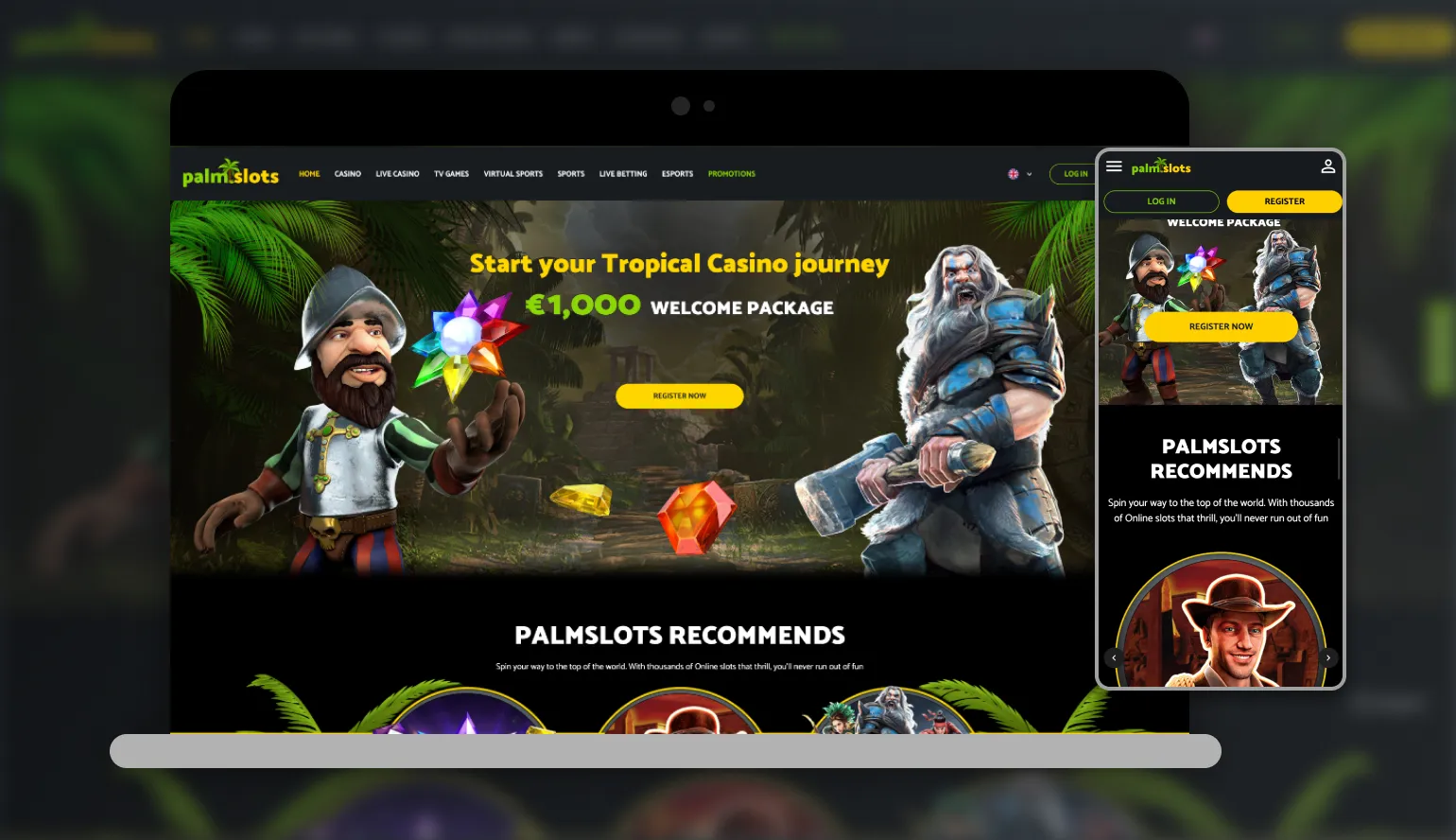 PalmSlots Casino App Screenshot